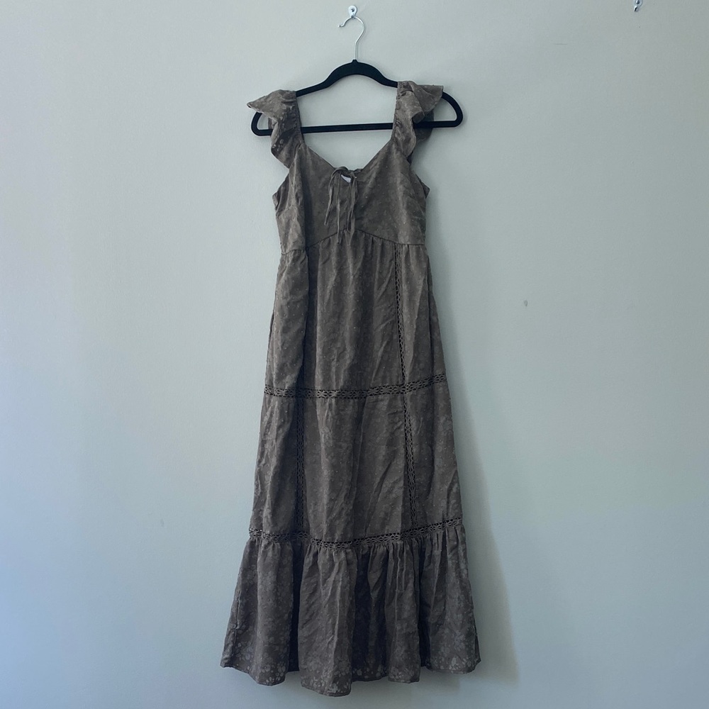Olive Green Sleeveless Dress